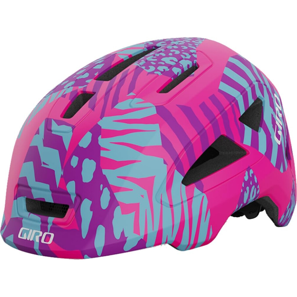 Giro Scamp II Youth Bike Helmet - Matte Pink Animal - Size S (49-53 cm)