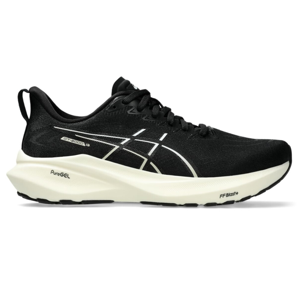 ASICS Women's GT-2000 13 Running Shoe  7  Black/White