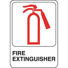 5029028 SIGN FIRE EXTNGSHR 5X7"""""""" Hillman angol fehr tuzolt jelzs 5 hvelyk H X 7 hvelyk Sz (6 darabos csomag)