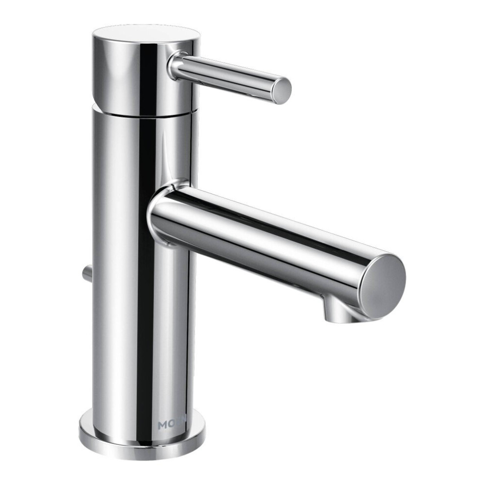 Photos - Tap Hidden Part Moen Align Chrome One-Handle Modern Bathroom Faucet with Drain Assembly and Optional Deckplate 6190 6190 