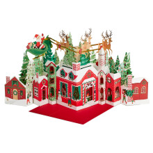 Hallmark Paper Wonder Pop Up Jumbo karcsonyi krtya nnepi asztali dekorci (Accordion Fold Christmas Village)