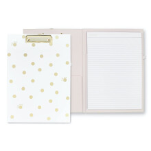 Kate Spade New York A4 Klipový Portfolio s Nízkým Profilem, Zlaté Tečky