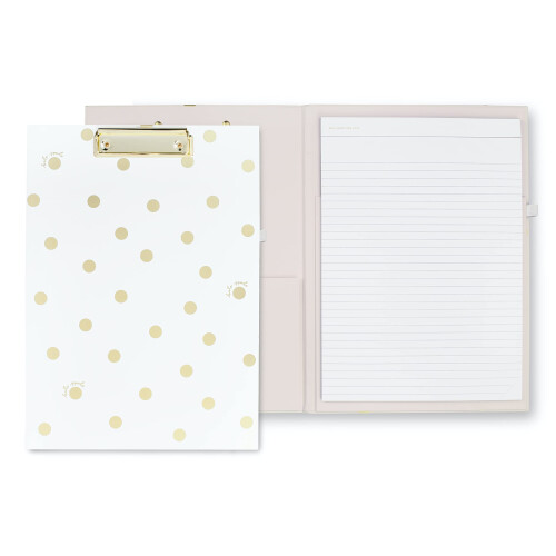 Kate Spade New York A4 Μπλοκ Φακέλου με Χαμηλό Προφίλ και Χρυσές Τελείες