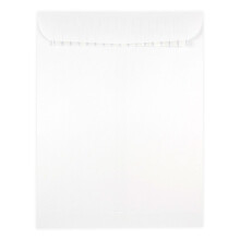 JAM PAPER 9 1/2 x 12 1/2 Envelopes comerciais de catlogo aberto com fecho destacvel e selado - Branco - 25/pacote
