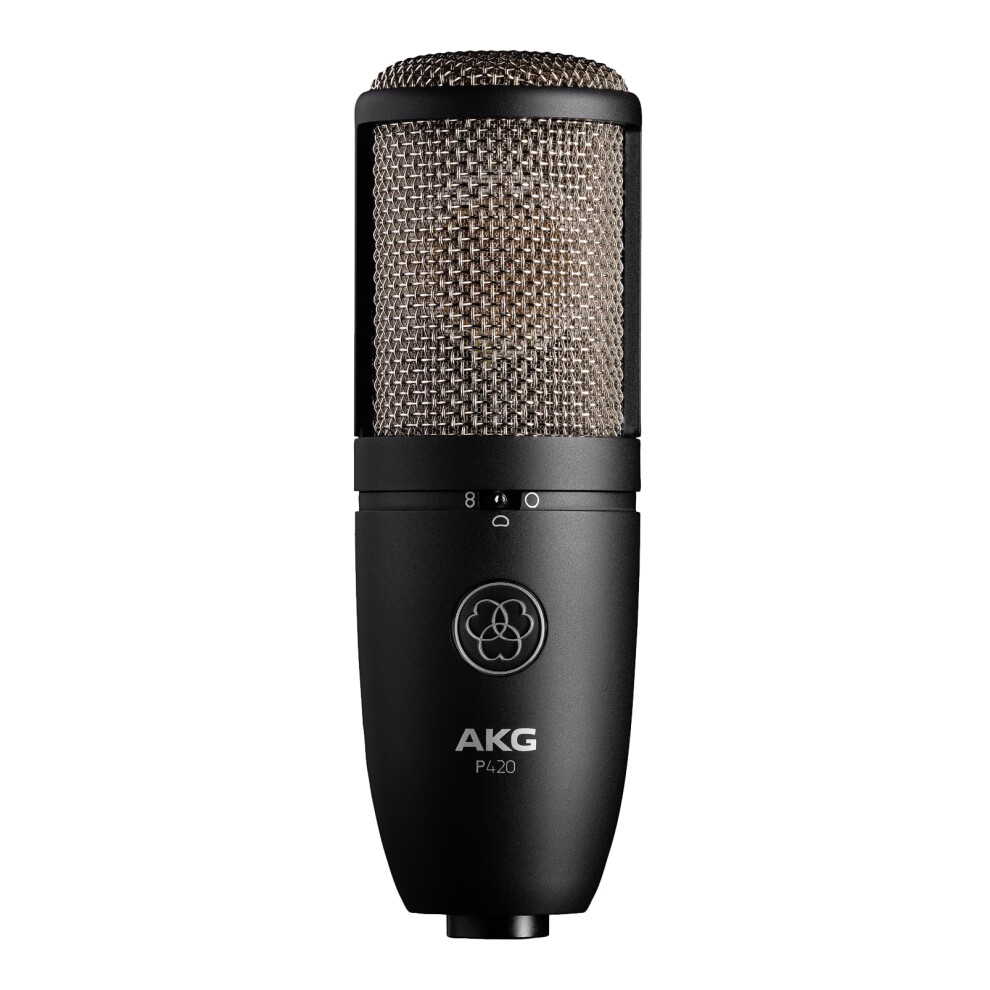 AKG Pro Audio Condenser Microphone  XLR  Sliver Blue  165mm Long  54mm Diameter (3101H00430)