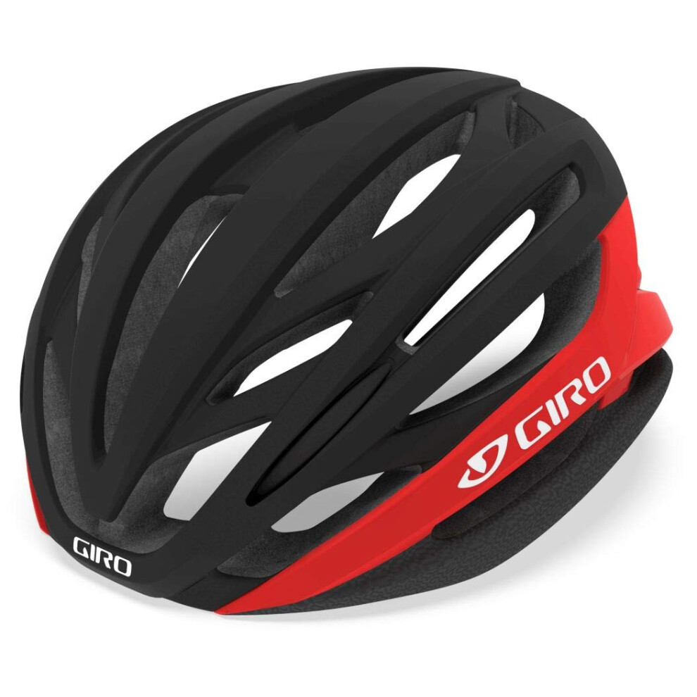 Giro Syntax MIPS Adult Road Cycling Helmet - Matte Black/Bright Red  Small (51-55 cm)