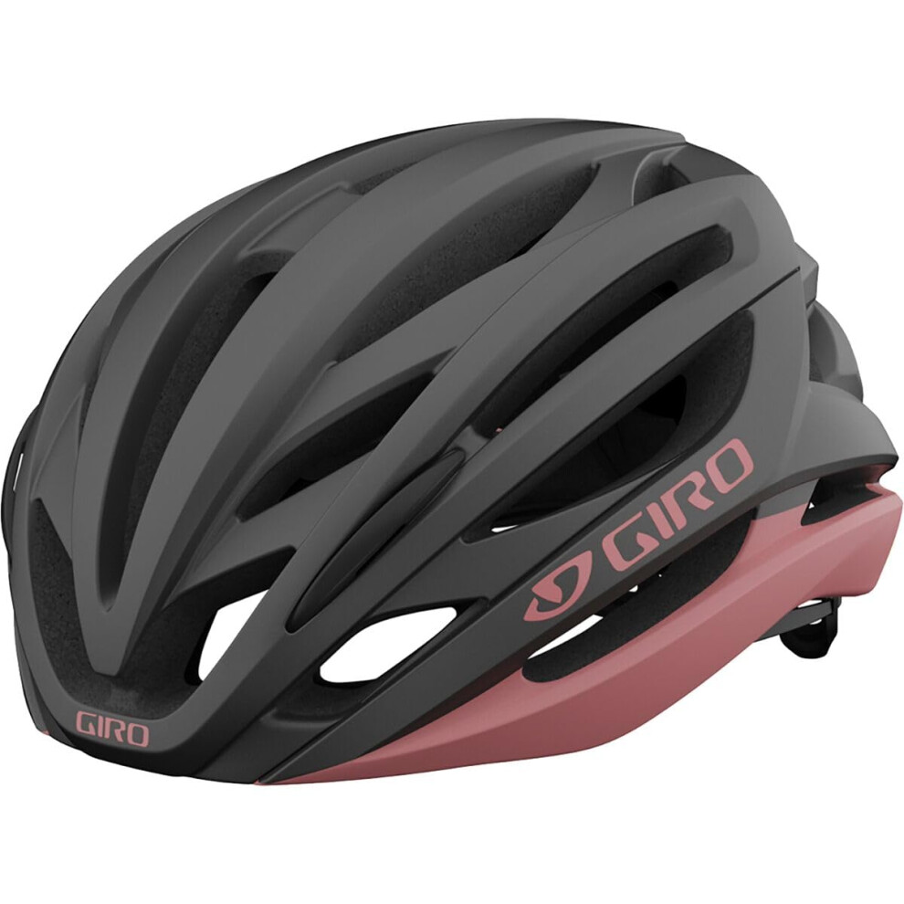 Giro Syntax MIPS Adult Road Cycling Helmet - Matte Metallic Coal/Dusty Rose  Large (59-63 cm)