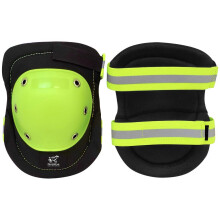 Global Glove KP401 - FrogWear High-Visibility Knee Pads - One Size Hi Vis Yellow Black