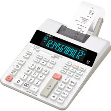 Casio HR-300RC utskriftskalkylator med bakgrundsbelyst LCD-skrm Vit Mini-skrivbord