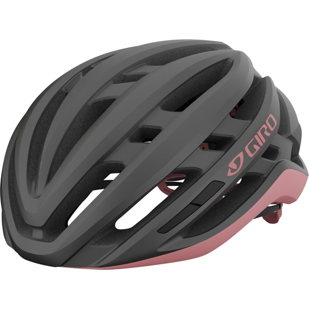 Giro Agilis MIPS W Adult Road Cycling Helmet - Matte Metallic Coal/Dusty Rose  Small (51-55 cm)