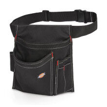 Dickies einseitige 5-Taschen-Werkzeuggrteltasche/Arbeitsschrze, robuste Canvas-Konstruktion, verstellbarer Grtel fr individuelle Passform, Schwar