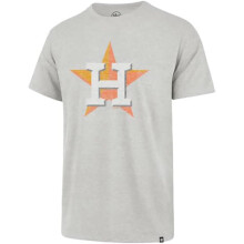 47 MLB Heren grijs bedrukt opdruk primair logo woordmerk honkbal T-shirt met korte mouwen - Houston Astros grijs medium