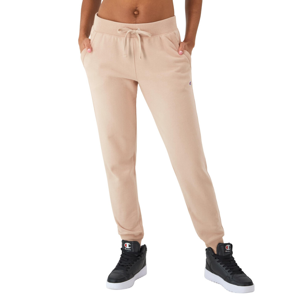 Champion  Powerblend  Fleece Joggers  Comfortable Pants for Women  29"""" (Plus  Champagne Frost