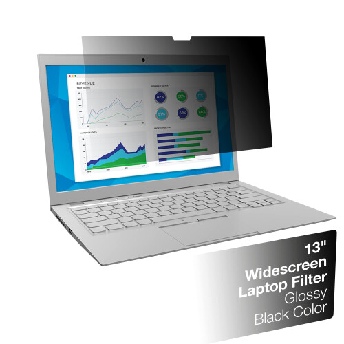 3M 3M Notebook Privacy Filter  13""""  Transparent (PFNAP002) 1