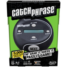 Hasbro Gaming Catch Phrase Spiel, tragbare Elektronikspiele, Weihnachtsgeschenke oder Füllartikel für Teens, ab 12 Jahren