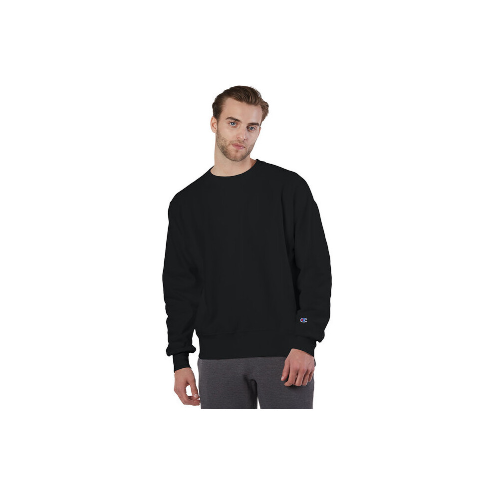 Adult Reverse Weave crew - WHITE - S(D0102H7DVQJ)