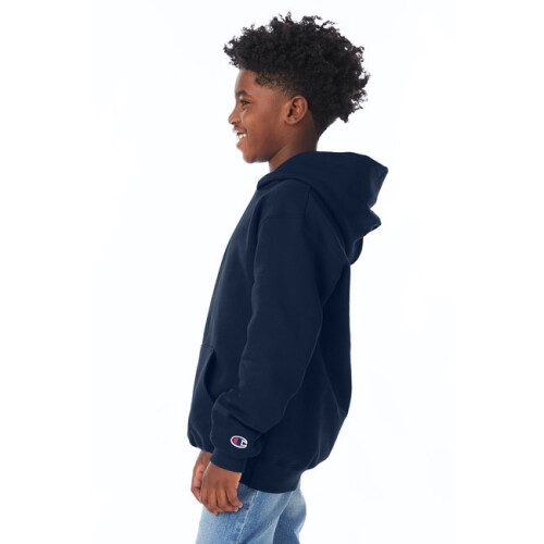 Champion Felpa con cappuccio per pullover powerblend giovanile - Black - S (D0102HI3F9G) 2