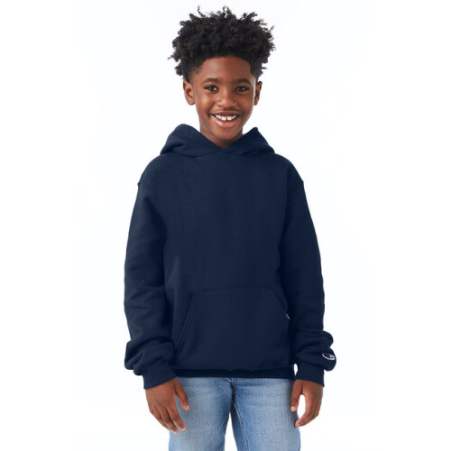 Champion Felpa con cappuccio per pullover powerblend giovanile - Black - S (D0102HI3F9G)