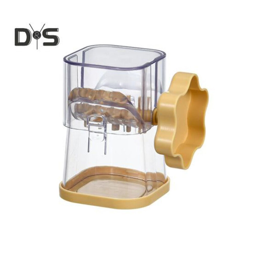 (yellow) Nut Chopper Manual Nut Grinder For All Nuts Efficient Mixing Hand Held Food Shredder Cutter Mincer Blender Meat Grinder Multifunctional Kitchen Tool