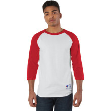 Raglan-T-Shirt fr Erwachsene WEISS SCHWARZ S(D0102H7DNSX)