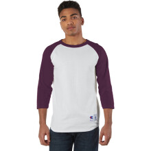 Raglan-T-Shirt fr Erwachsene WEISS SCHWARZ S(D0102H7DN28)