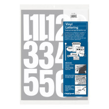 Samolepc vinylov csla Chartpak 4 palce vysok bl 23 v balen (01196)