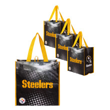 FOCO Pittsburgh Steelers NFL 4 Sacchetti Riutilizzabili, colore della squadra, taglia unica