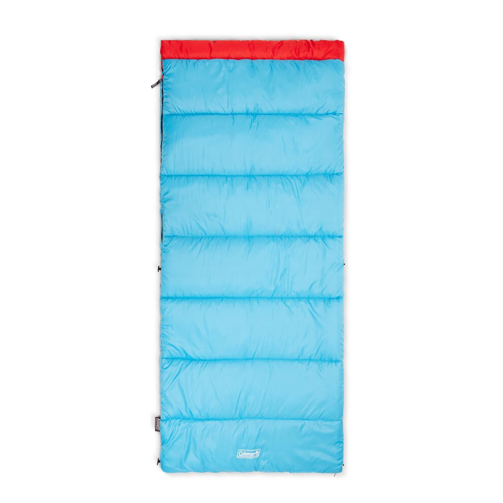 Coleman Flatlands 40F Sleeping Bag Made from 100% Recycled Material Cool Weather Adult Sleep Sack