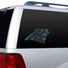 Fremont Die NFL Carolina Panthers Window Film Large: 12"""" Team Colors