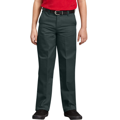 Dickies Dickies Little Flex Taille Flat Front-broek voor jongens, Huntergroen 4