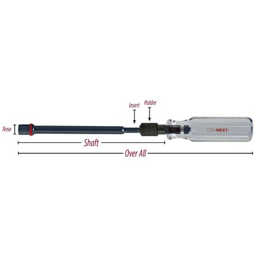Malco HHD1 1/4-Inch Connext Magnetic Long Hand Driver 1
