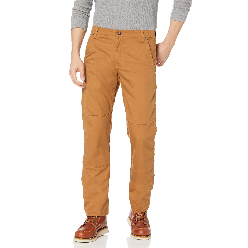 Dickies mens Tough Max Duck Double Knee Work Utility Pants  Stonewashed Brown Duck  38W x 30L US
