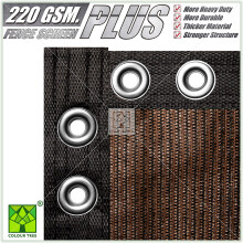 ColourTree Plus Extra robuste Zaun-Sichtschutz-Netzabdeckung  handelsbliche Qualitt 220 g/m  strapazierfhig  3 Jahre Garantie (4' x 50' braun)