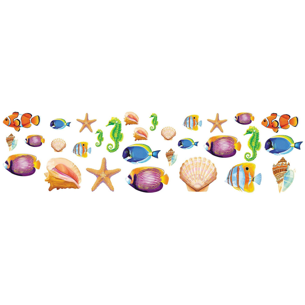 Amscan Sea Life Cutouts Party-Dekoration, 12,7 Cm, 20,3 Cm, 30 St Ck-image