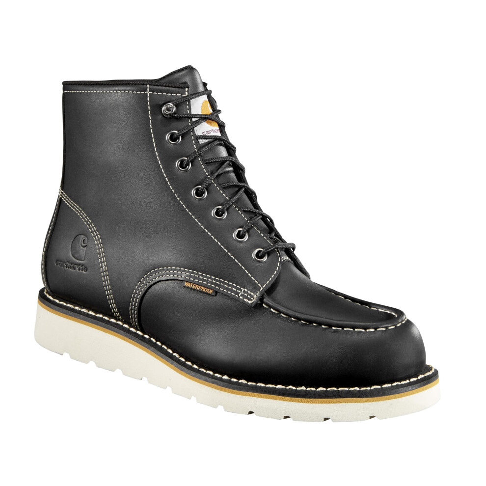 Carhartt mens 6 Inch Waterproof Wedge Soft Toe Work Boot  Black  11.5 US