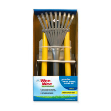 Four Paws Wee-Wee Poepschepjes voor honden l Buitenhark l Spade & Pan l Poepschepje Set Zwart