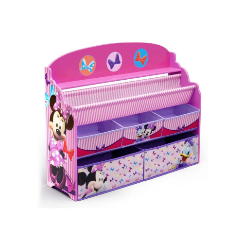 Delta Children Delta Children Deluxe Organizer per Libri e Giocattoli, Disney Minnie Mouse 2