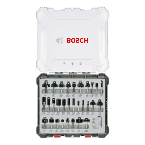 Bosch Bosch Professional 2607017475 30-delt s?t tr?fr?serbitss?t til 8 mm skaftfr?ser 1