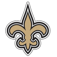 Fremont Die NFL New Orleans Saints Window Film Large: 12"""" Team Colors