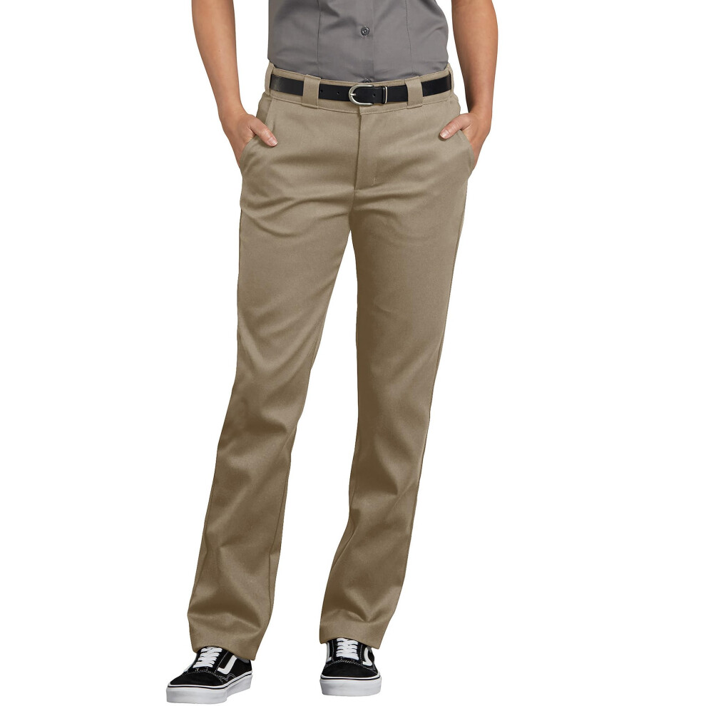 Dickies Women's Flex Slim Fit Work Pants Desert Sand 12