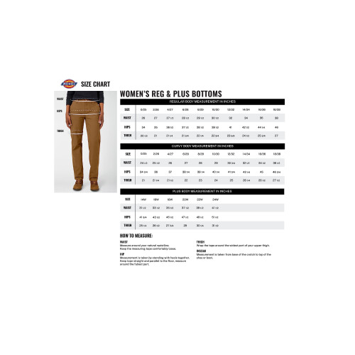 Dickies Dickies Women's Flex Slim Fit Work Pants Desert Sand 12 1