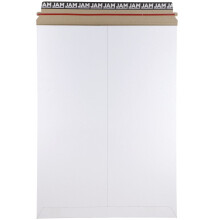 JAM PAPPER Stay-Flat fotopostkuvert med Peel & Seal-frslutning - 13 x 18 - Vit - Sljs styckvis