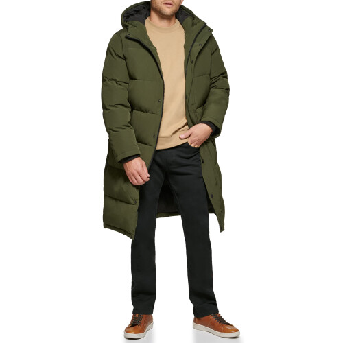 Levi's Levi's Heren Arctic Cloth Extra Lange Parka, Olijf, Small 1