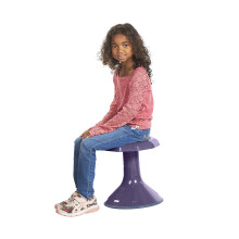 ECR4Kids ACE Active Core Engagement Wackelhocker, 15 Zoll Sitzhöhe, flexible Sitzfläche, Aubergine