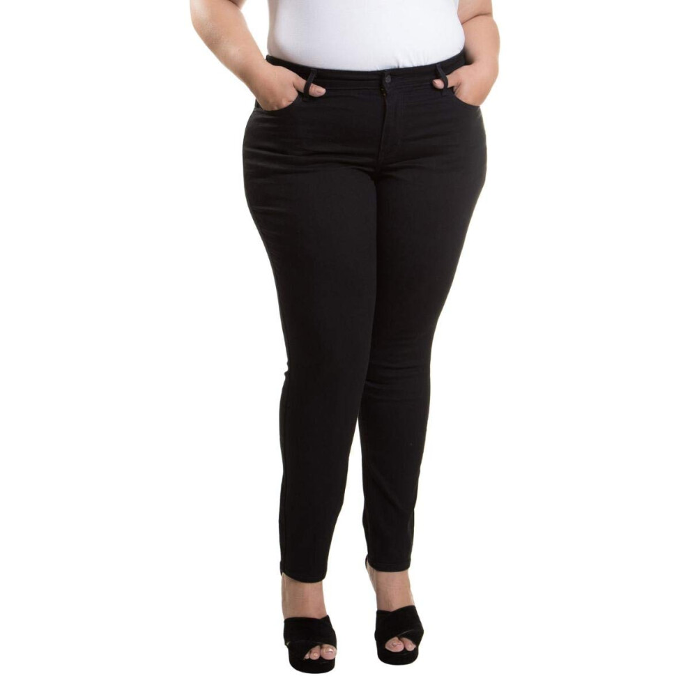 Levi's Women's Plus-Size 711 Skinny Jeans  Black Peony (Waterless)  (US 22) 38 Short