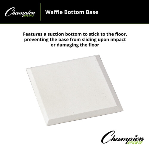 Champion Sports Champion Sports Waffle Bottom Base - Rubber, Suction Bottom, Wit 2