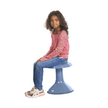 ECR4Kids ACE Banc de Wobble, Hauteur d'Assise 38 cm, Siège Flexible, Bleu Poudre