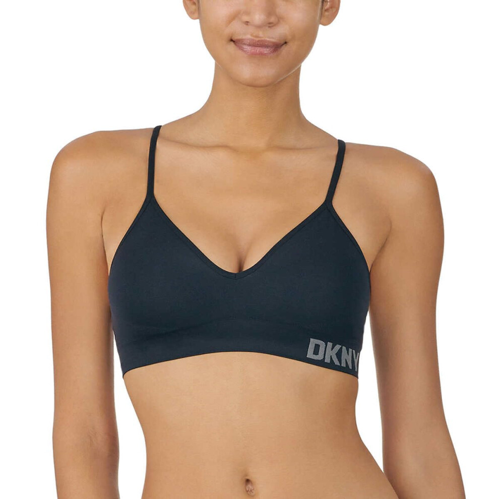 DKNY Women Seamless Bra  2-Pack  BLACK/SAND  Medium