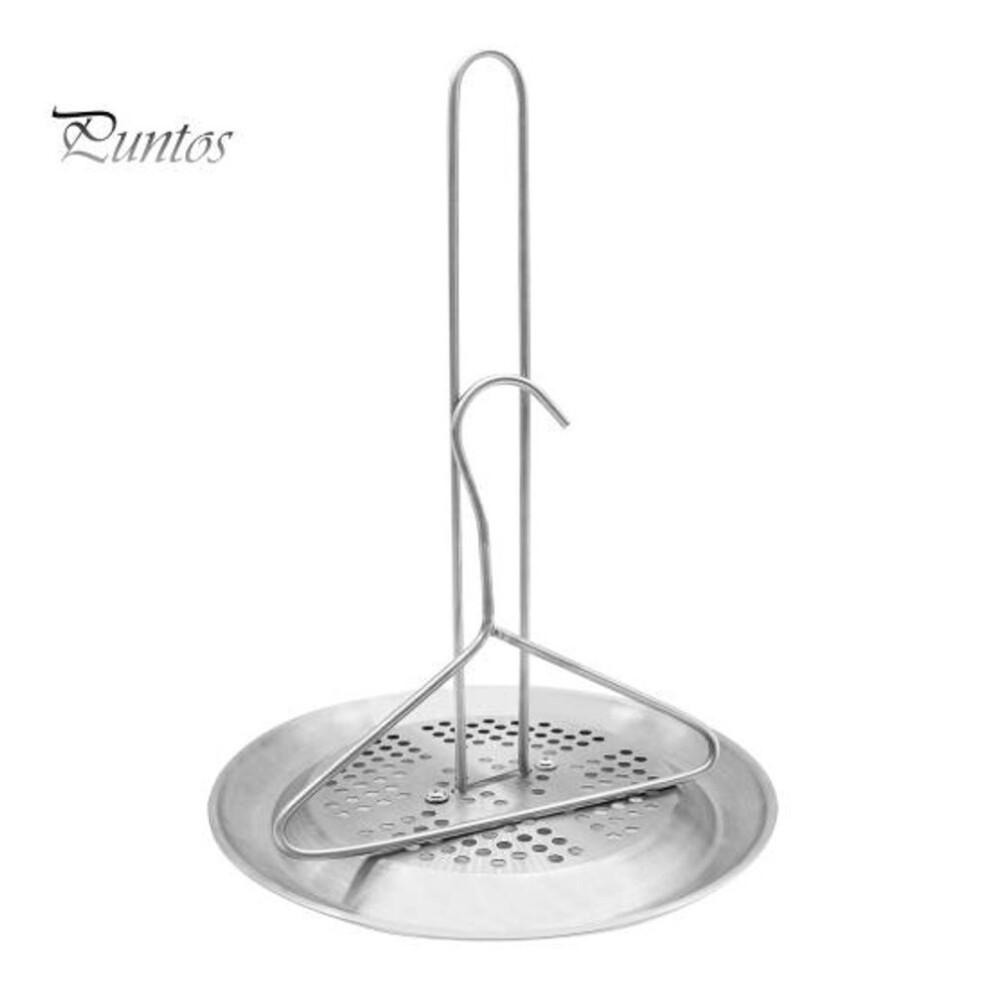 Stainless Steel Turkey Fryer Rack Kit Heavy Duty Stand With Lifter Hook Vertical Grill Perforated Base Turkey Chicken Fryer Accessory For Healthy