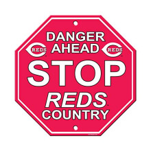 Fremont Die MLB Cincinnati Reds n pis 12x12 plastov zar kov t l t mov farby jedna velkost